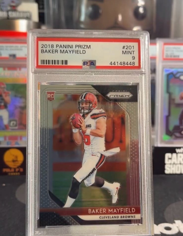 Baker mayfield rookie card PSA 9