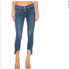 Rag & bone Chewed Hem Capri in Hampton Wash Size 31