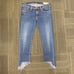 Rag & bone Chewed Hem Capri in Hampton Wash Size 31