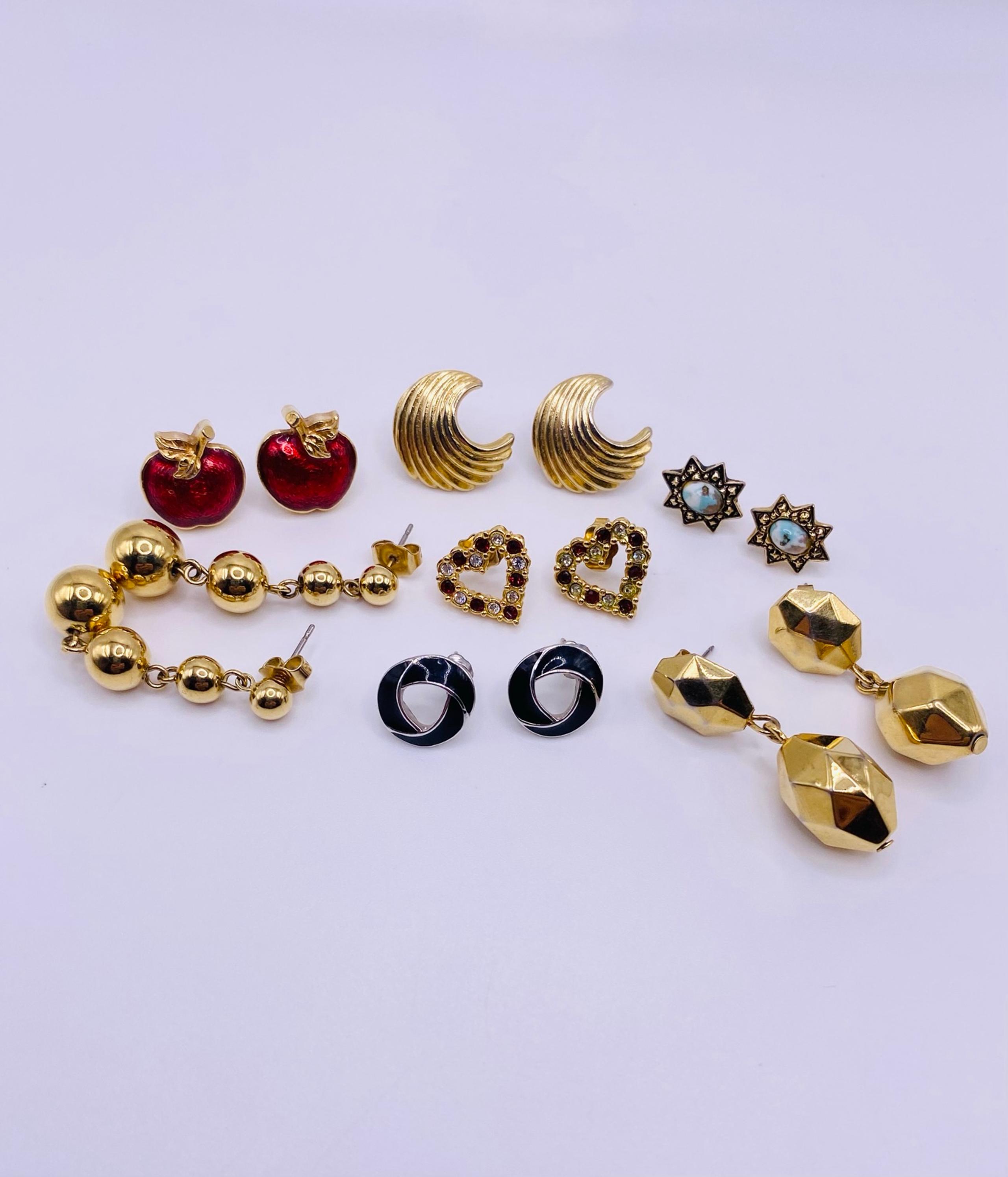 Earrings Lot Vintage Designer Earrings Women’s Jewelry AVON MONET TRIFARI SARAH