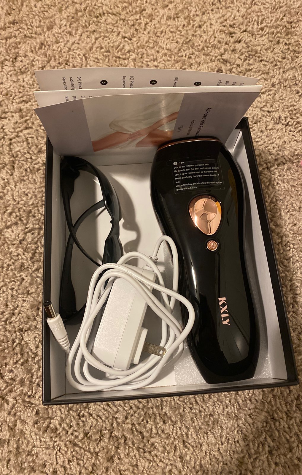 laser hair removal device (for at home)