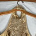 Cache gold glitter halter VTG Y2k