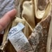 Cache gold glitter halter VTG Y2k