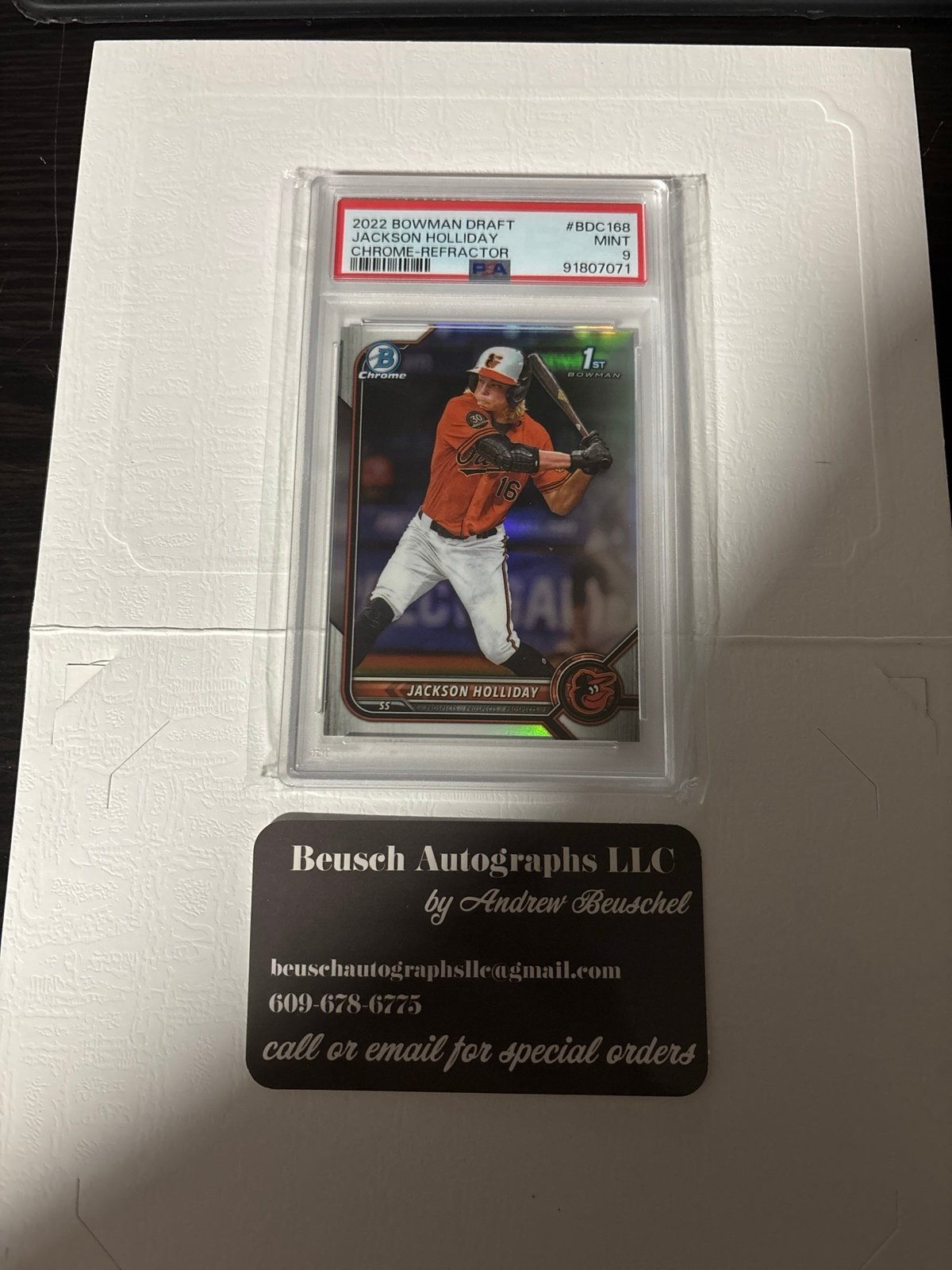 2022 Bowman Draft Jackson Holliday Orioles