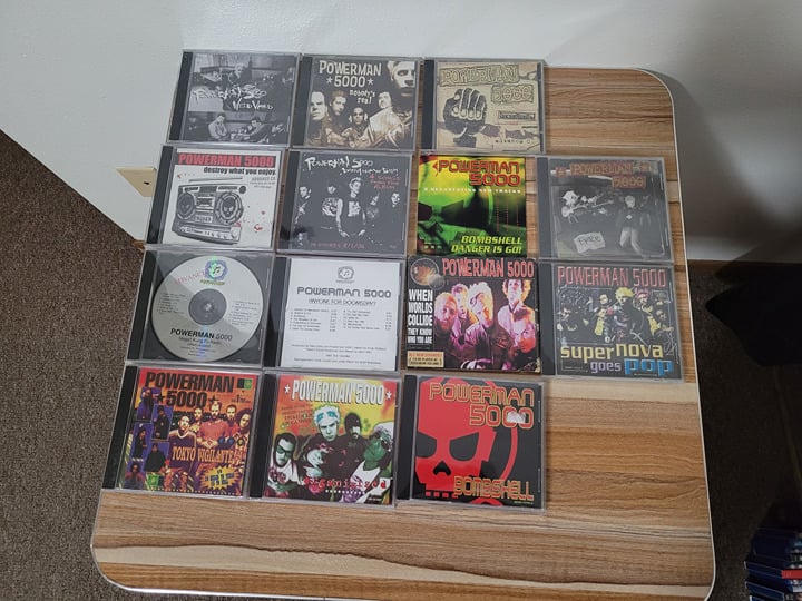 powerman 5000 cd lot singles and promotional cds rare anyone for doomsday