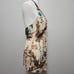 Wet Seal y2k beige floral sheer halter neck tank size large