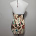 Wet Seal y2k beige floral sheer halter neck tank size large