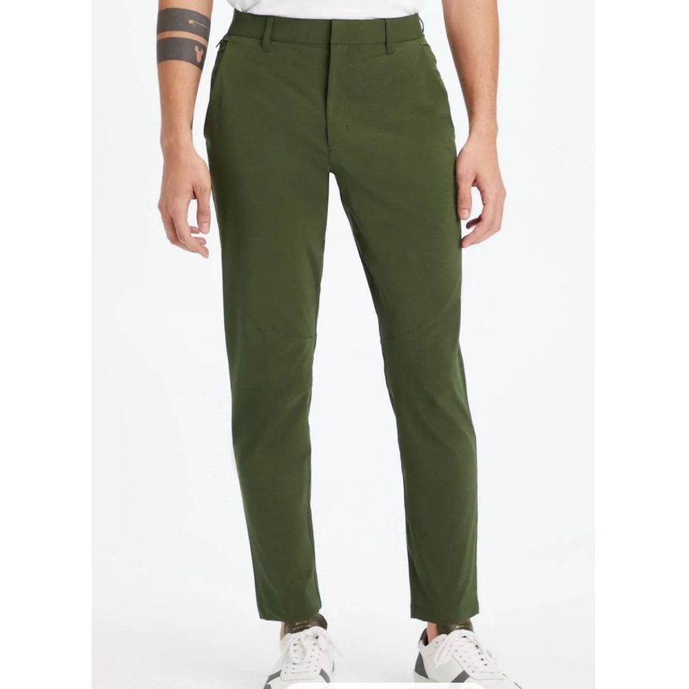Fabletics THE ONLY PANT men's Size XXL Olive Green Athletic Stretch 90 NWT