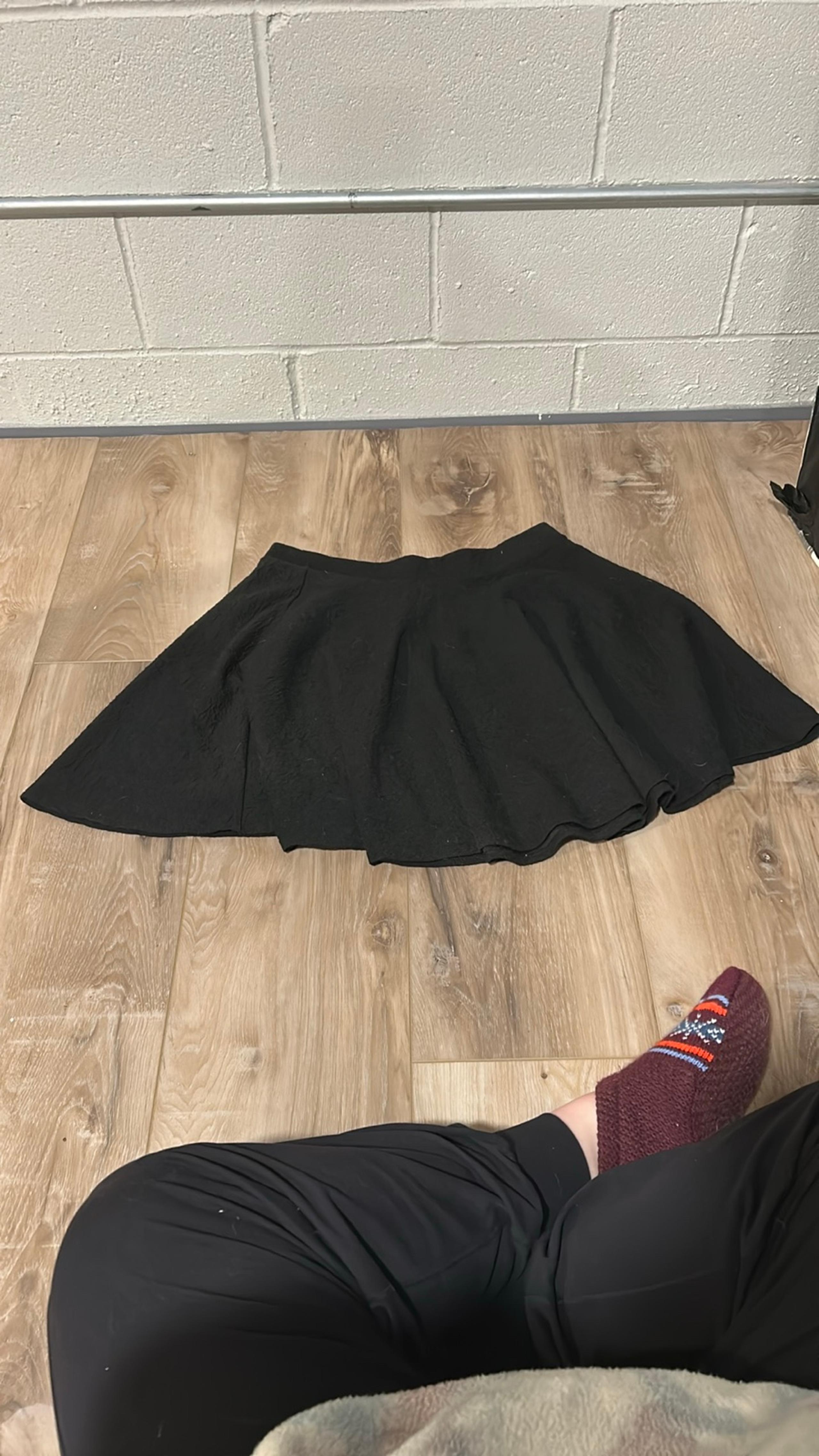 LC Lauren Conrad Black Skater Mini Skirt
