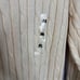 Cherokee Vintage Tennis V-Neck Cable Knit Sweater Cream Cotton Men's M