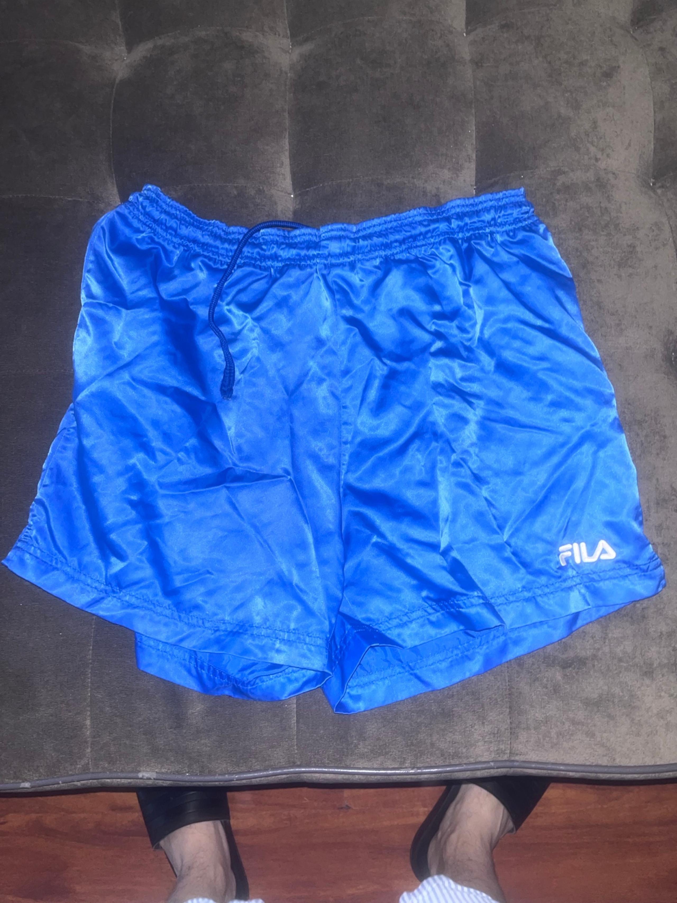VTG Fila Soccer 90s Satin Soccer Shorts Small
