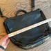 Gap 100% leather Black laptop briefcase saddlebag