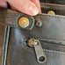 Gap 100% leather Black laptop briefcase saddlebag