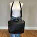 Gap 100% leather Black laptop briefcase saddlebag