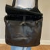 Gap 100% leather Black laptop briefcase saddlebag