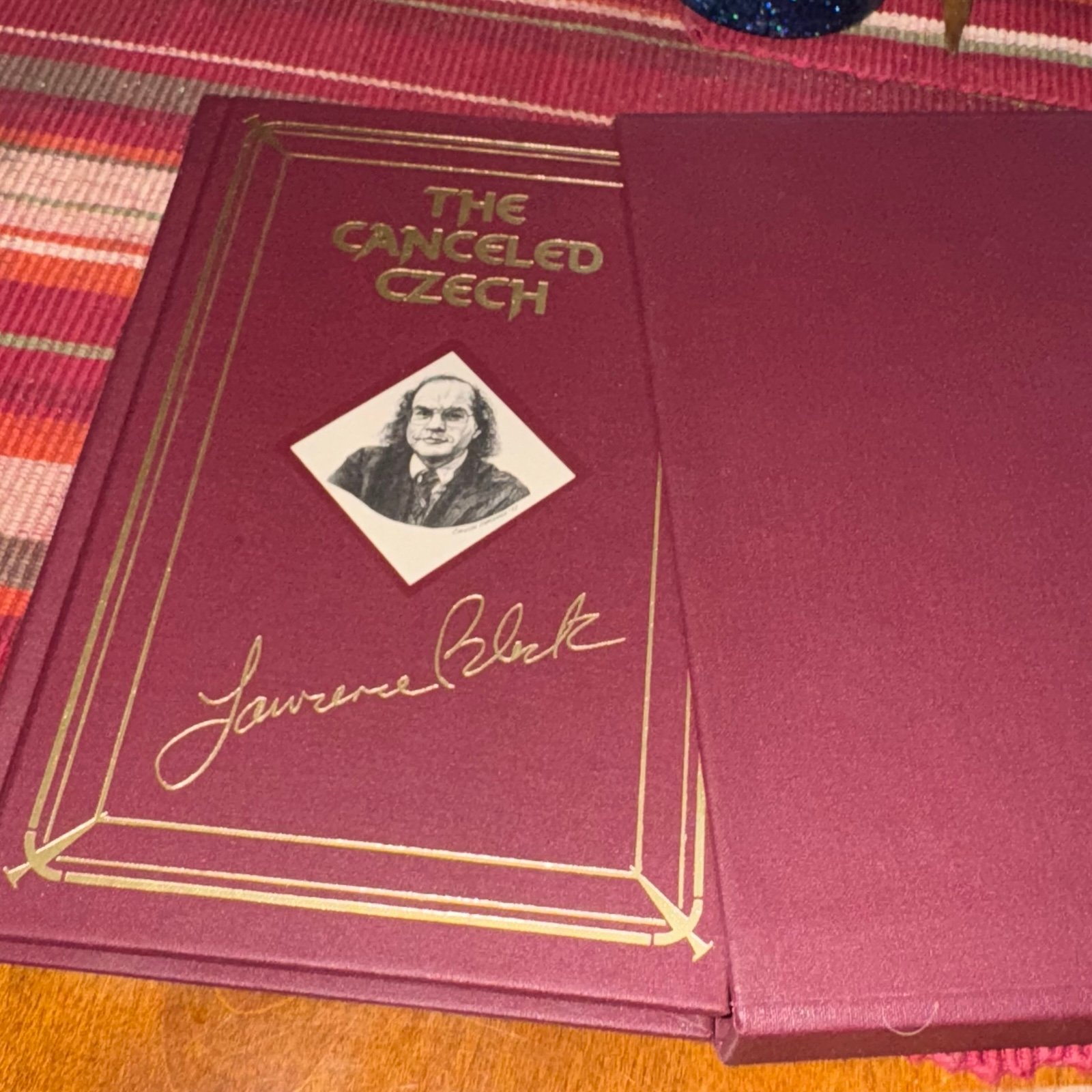 THE CANCELED CZECH SIGNED LIMITED LAWRENCE BLOCK
