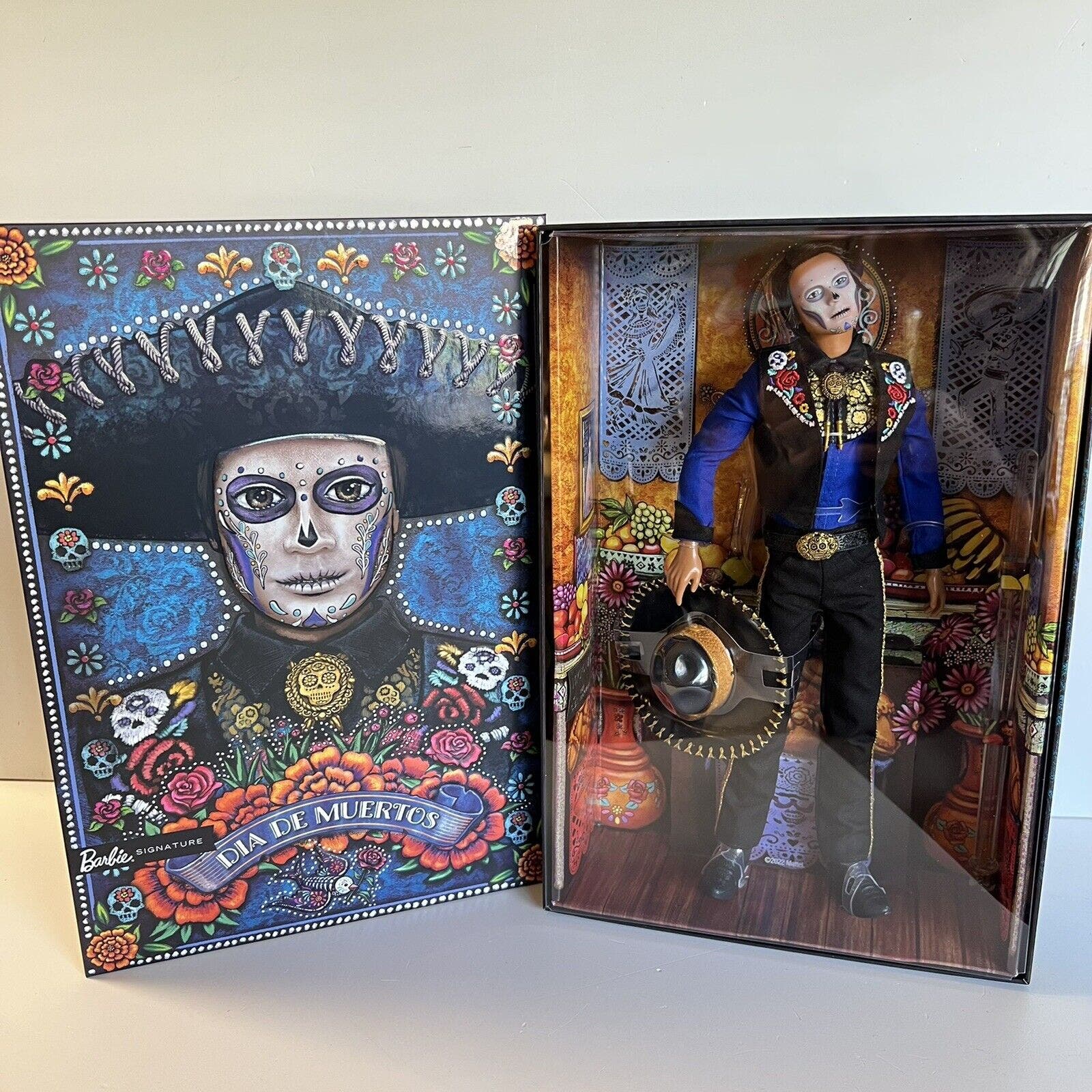Barbie Ken Dia De Los Muertos Day of The Dead Doll Mattel 2022 New