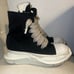 45eu Rick Owens drkshdw jumbo lace abstract ramone high top shoe