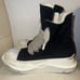 45eu Rick Owens drkshdw jumbo lace abstract ramone high top shoe