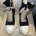 45eu Rick Owens drkshdw jumbo lace abstract ramone high top shoe