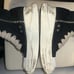 45eu Rick Owens drkshdw jumbo lace abstract ramone high top shoe