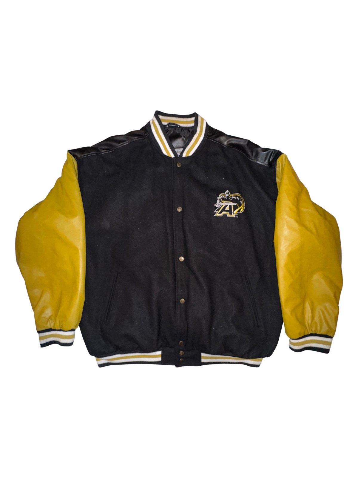 Vintage Y2K Army Embroidered Steve & Barry's Varsity Jacket | XXL