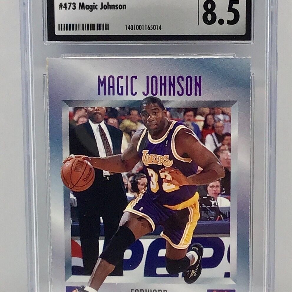 MAGIC JOHNSON #473 Sports Illustrated 1996 Graded 8.5