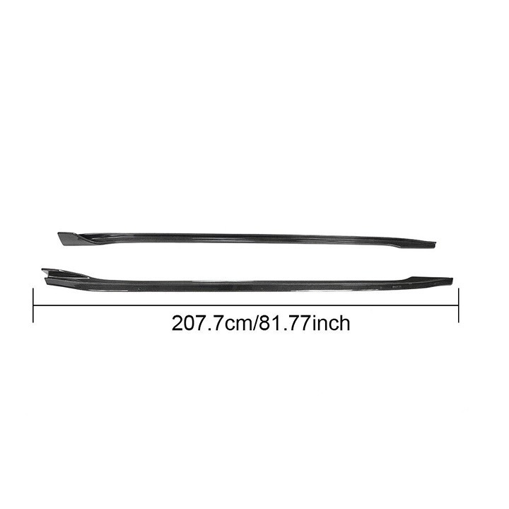 New Tesla Model 3 2017-2023 Real Carbon Fiber Side Skirts Extension Lip Panel