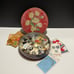 Vintage Button Lot in 1940’s Bisquit Tin Over 350 Pieces
