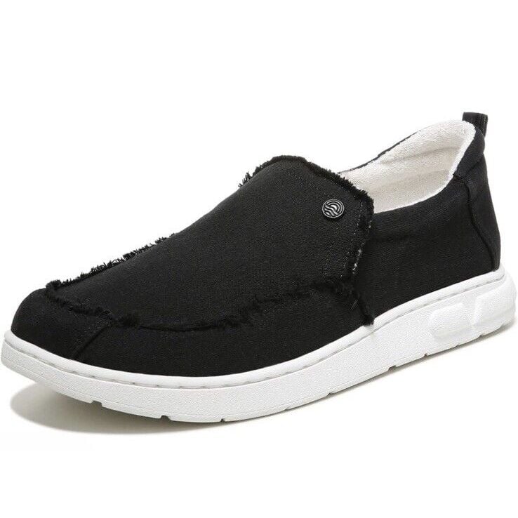 Vionic Beach Seaview Casual Mens 8 Slip On Black Sneakers Arch Support New