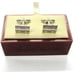 Banana Republic Kenneth Roberts Cufflinks Polished Stainless Steel Rectangle IOB