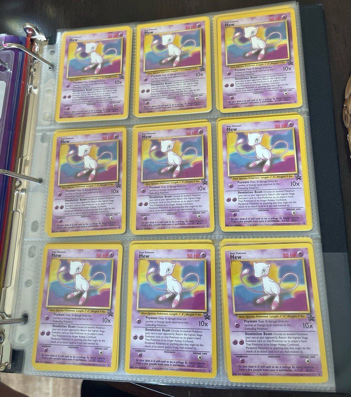 9pc bundle Pokémon Mew 8 WoTC Black Star Promo