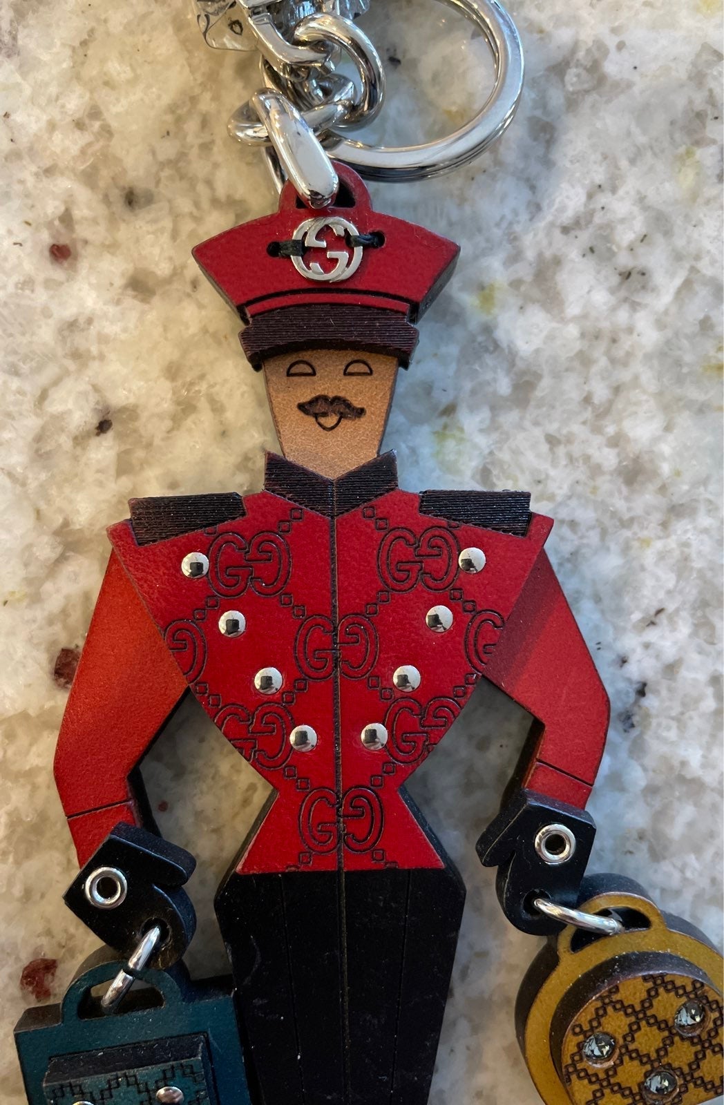 Genuine Gucci Bellman key ring $375 - detail