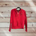 Chicago Bulls Women's Classic Full Zip Hoodie Long Sleeve Red SZ Medium
