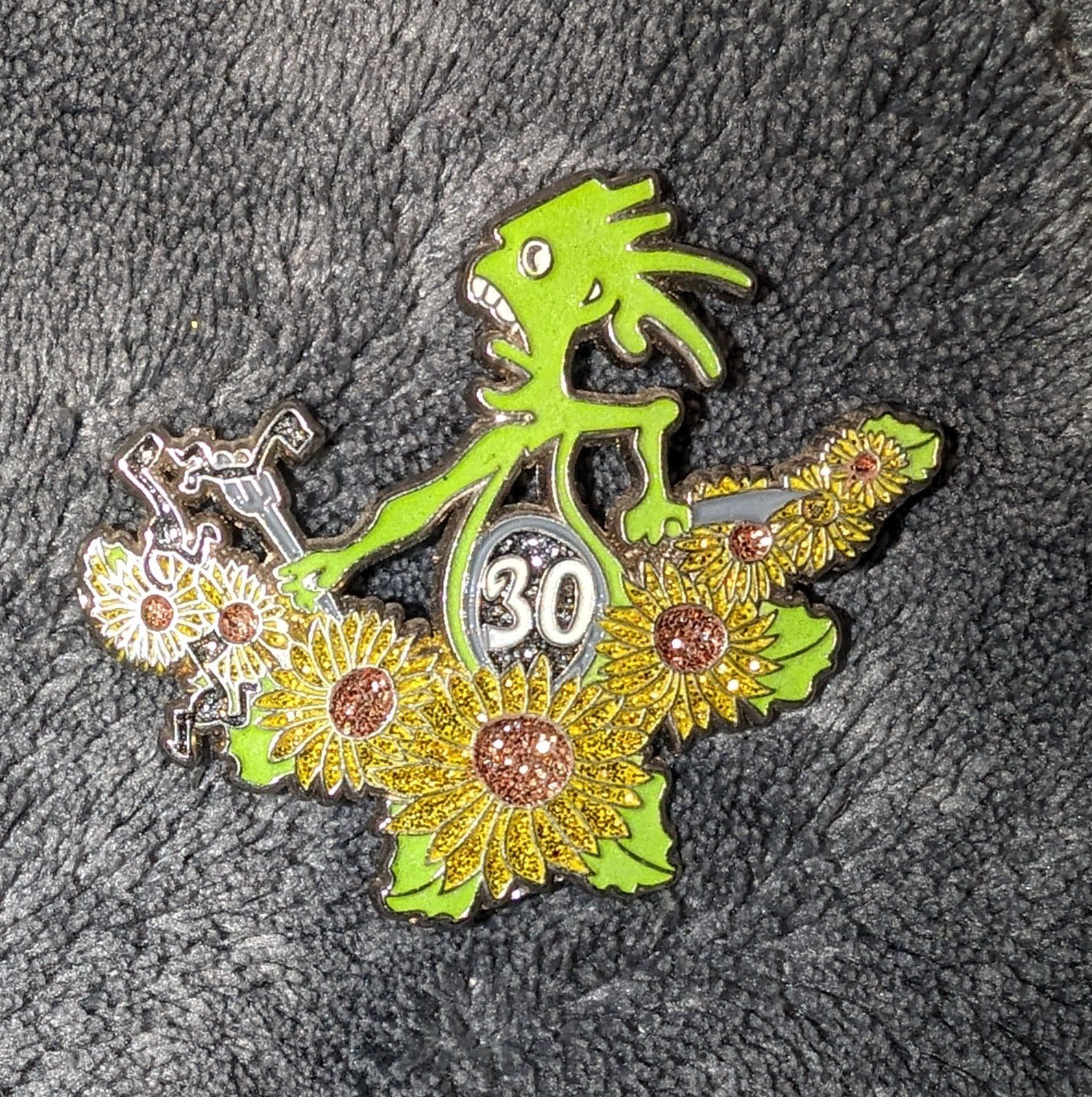 Widespread Panic hat pin, WSP Note Eater Enamel Pin, WSMFP 30th lapel pin