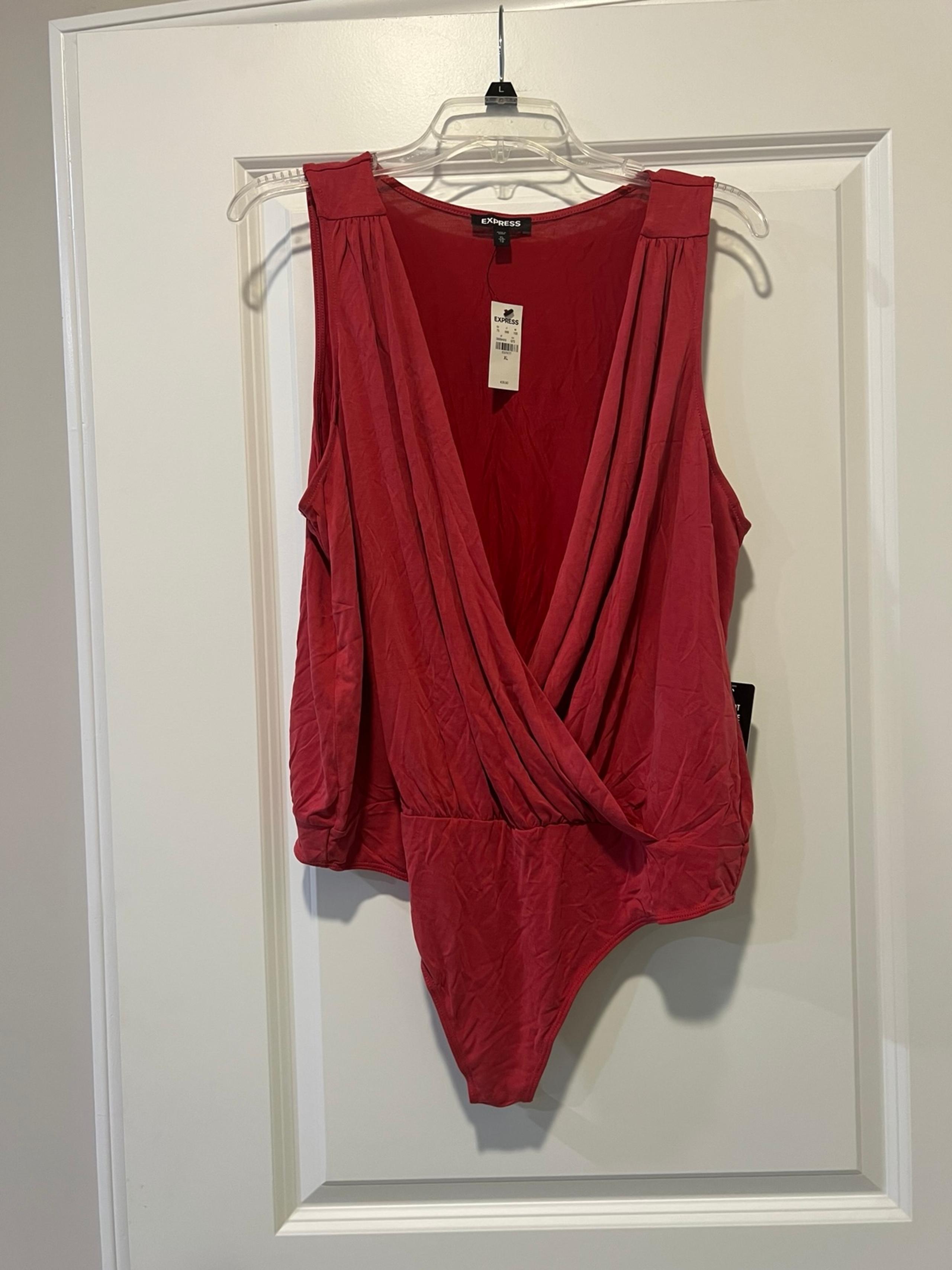 Express Coral Tank Bodysuit Women’s Size XL
