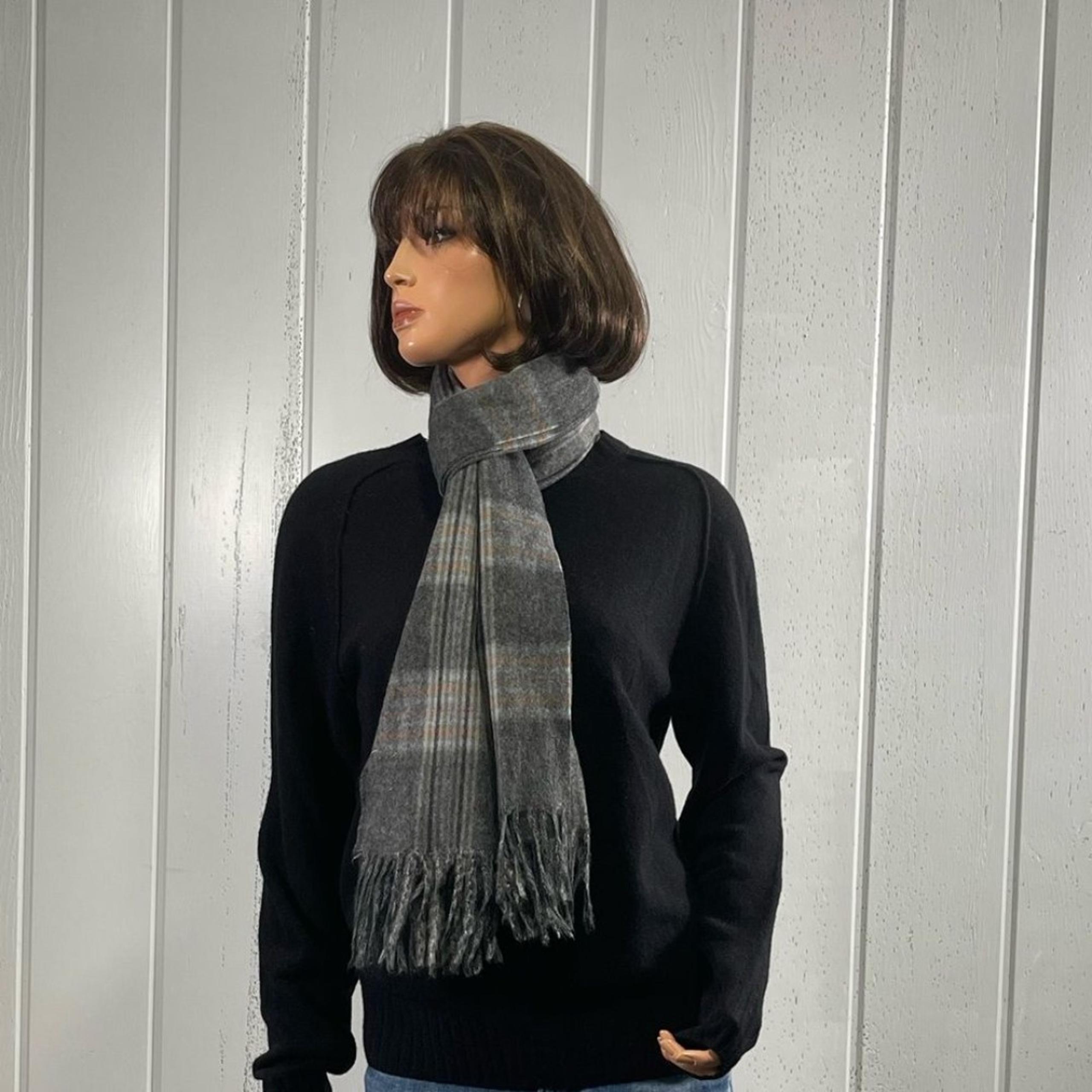*A New Day Women's Grey Plaid Scarf Shawl