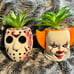 Horror Jason and Pennywise Faux Plant Planters