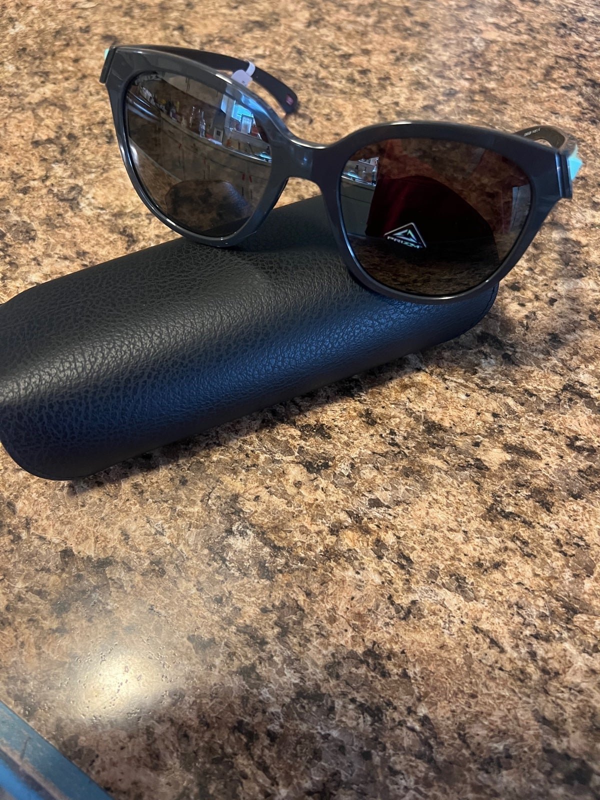 Oakley Authentic Womens Low Key Polished Black Frame Prizm Grey Lens!