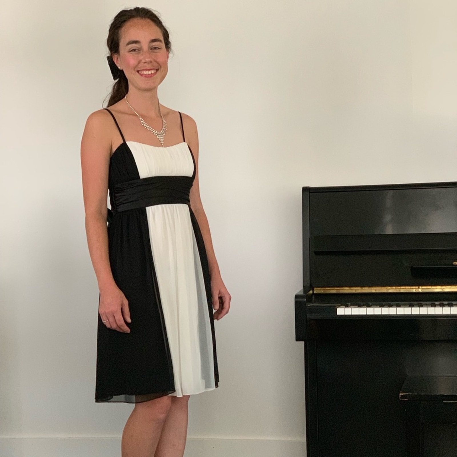 City Triangles Black and White Prom Dress, Size S