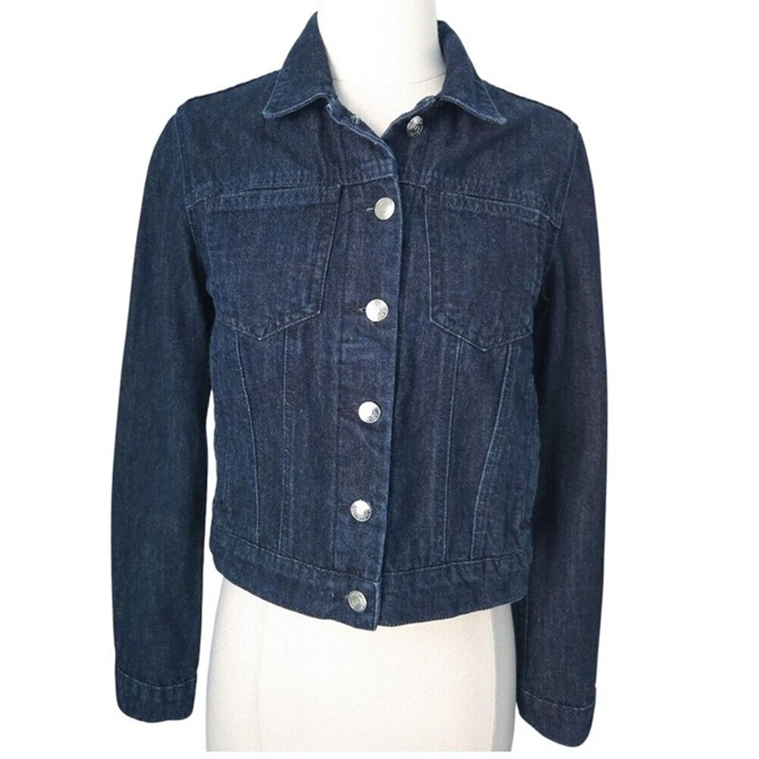 Polo Ralph Lauren Blue Jean Cropped Denim Jacket- Small, S