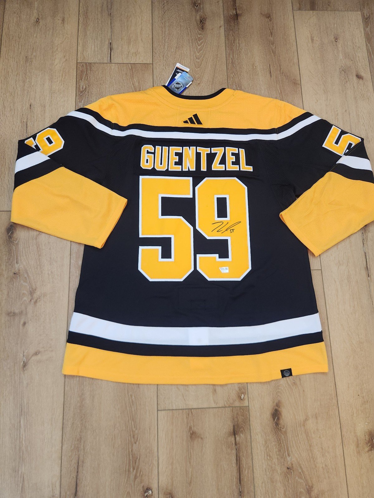 Jake Guentzel Pittsburgh Penguins Autographed Fanatics Authentic adidas 2022-23