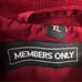 Members Only Men Iconic Racer Jacket Size XL 7C-1000 Bomber Dk Red Jacket
