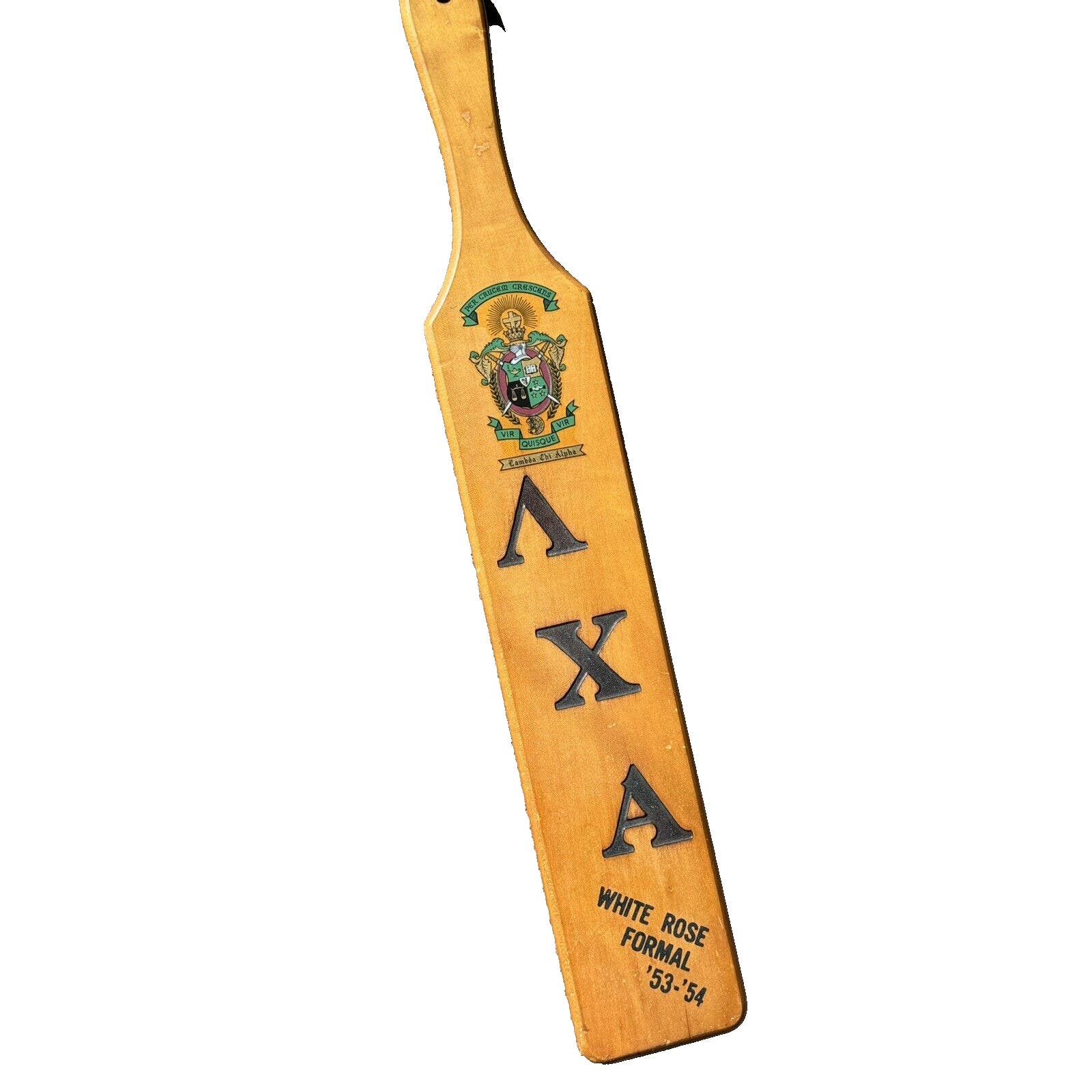 Balfour '53-'54 LAMBDA CHI ALPHA University of Maryland Fraternity Paddle