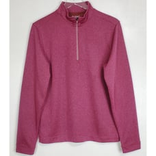 NWT Rhone commuter 1/4 zip long sleeve knit pullover sweater new maroon marle