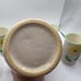 Vintage hand painted pitcher with 4 juice cups