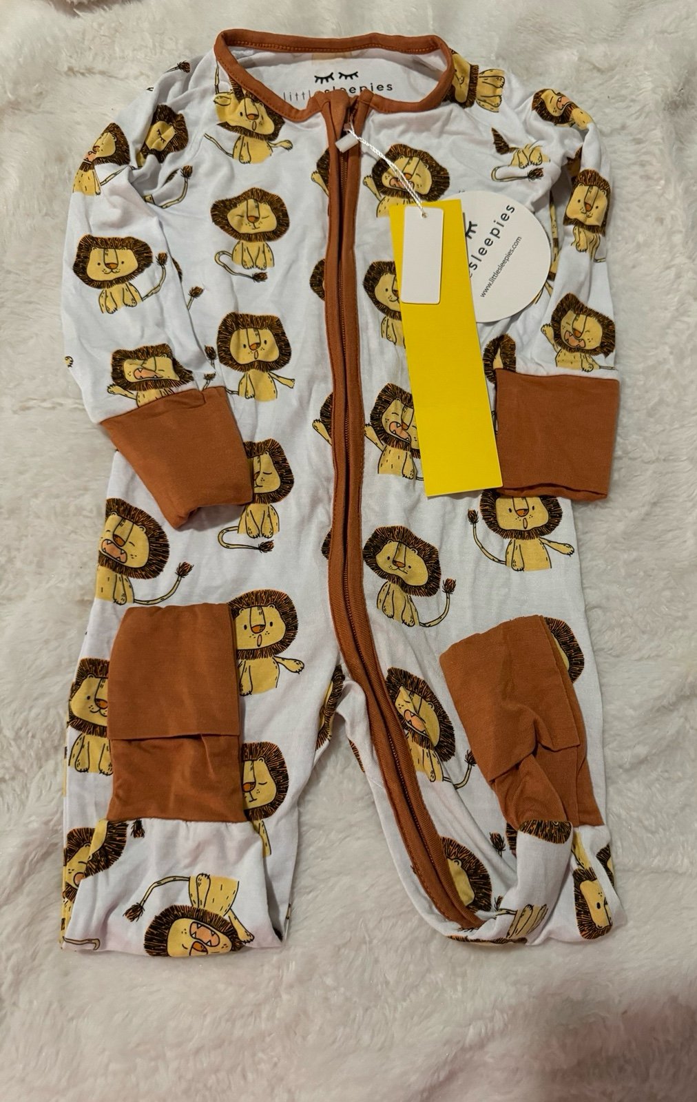 Little Sleepies Lions 6-12mos NWT