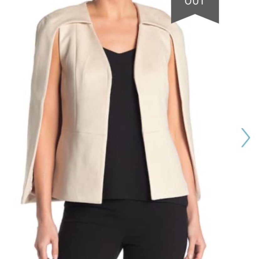 NWT Love Token Faux Suede Capelet