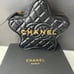 CHANEL BEAUTY MAKEUP BAG CROSSBODY CHAIN BLACK CC