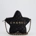 CHANEL BEAUTY MAKEUP BAG CROSSBODY CHAIN BLACK CC
